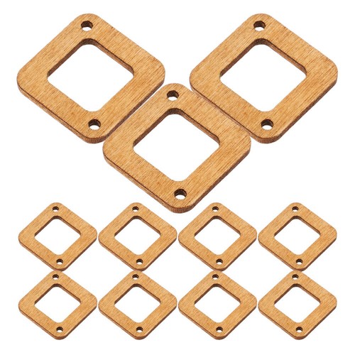 40 Pcs Unfinished Wood Pendant Dangle Earring Making Kits Charms for