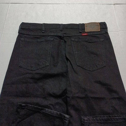 Wrangler Men's and Big Relaxed Fit Jeans Men's Size 34x34 Black Low Stretch - Picture 13 of 13