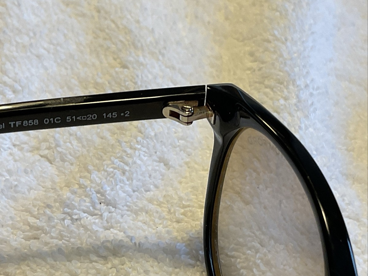 NEW TOM FORD ANSEL TF858-F-N 01A POLISHED BLACK-GOLD GREY NEW TOM FORD ANSEL TF858-F-N 01A POLISHED BLACK-GOLD GREY