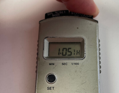 Vintage HEUER Microsplit 200 Solar Timer Digital Stopwatch | eBay