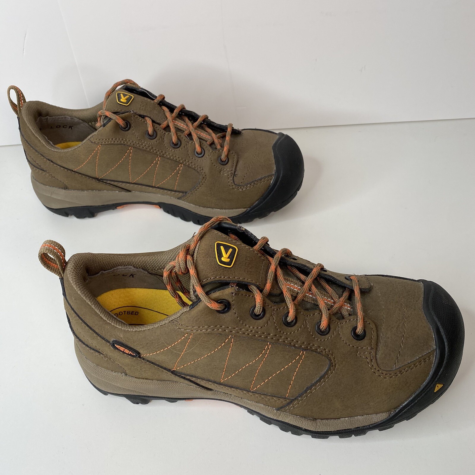 KEEN Stivali Punta Acciaio Donna 10 Marrone Mesa ESD Cascade Scarpe da Lavoro Escursionismo