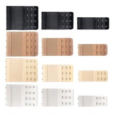 12 Pcs Women's Bra Extenders Strap 3 Rows 2/3/4 Hooks Elastic Bra Extenders