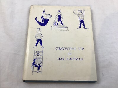 Buch Book Growing Up by Max Kaufman USA 1971 Englisch mit Autogramm des Autors