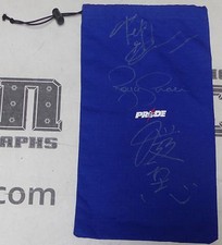 Royce Gracie Fedor Emelianenko Kazushi Sakuraba Signed Pride Glove Bag BAS COA