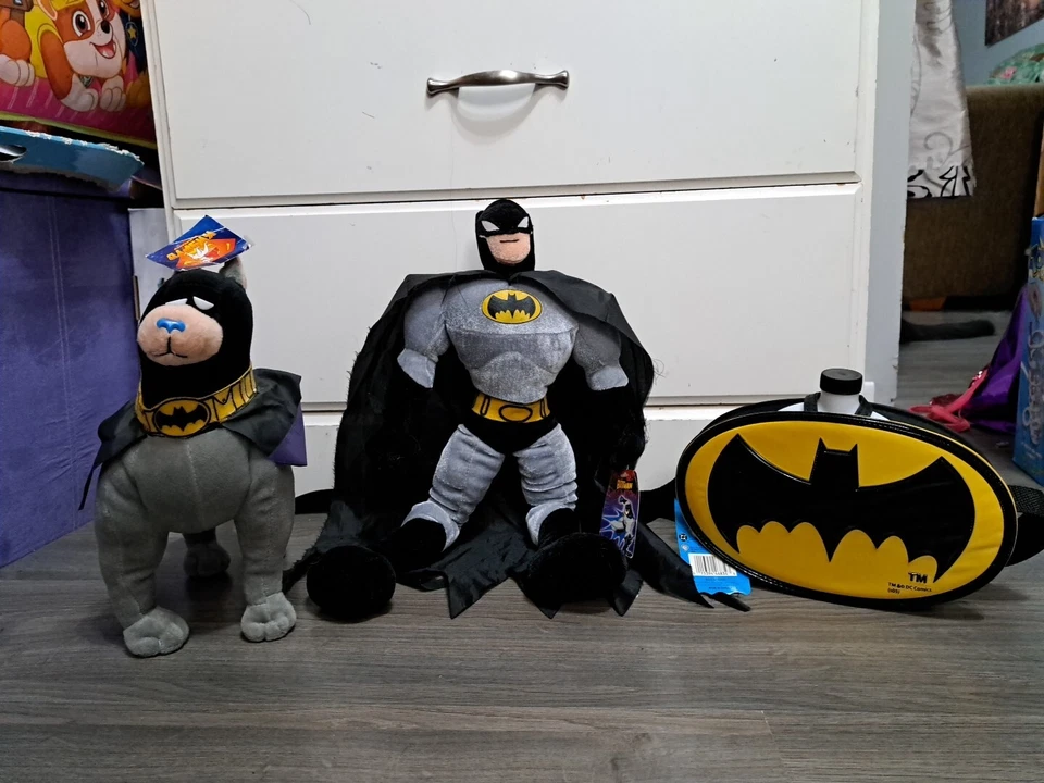 Batman La Serie Animada Vintage Batman Peluche Suave Lote Nickelodeon Nanco Años 90 Foto 2 de 4