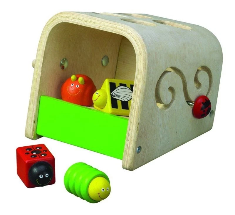 Wooden Toy Toddlers Learning Shapes Colors Boy Girl Wonderworld Sorting Bugs - Image 3 of 3