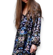 Show Me Your Mumu Talking Tulips Tunic Dress XS Boho Floral