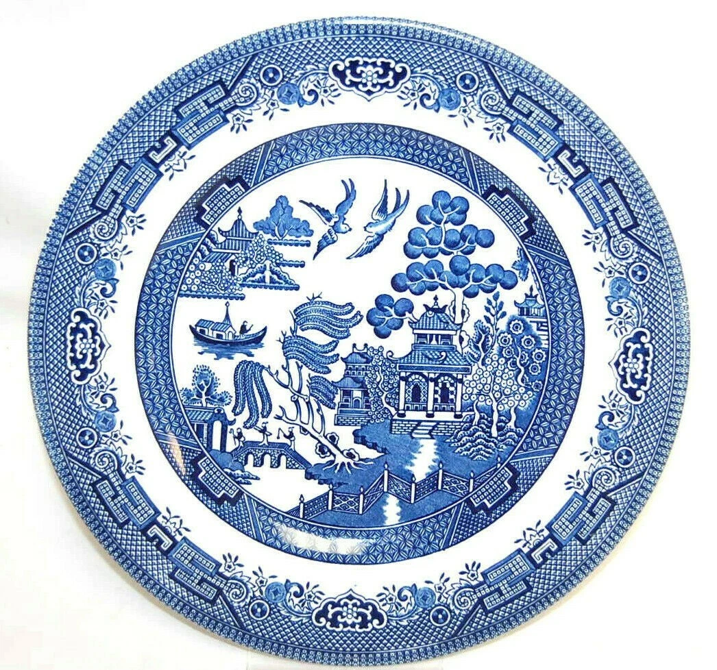 Churchill england cheap willow plates
