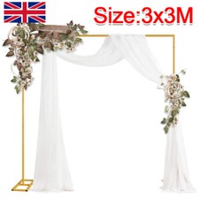 3x3m / 10x10ft Adjustable Wedding Backdrop Stand Background Pipe Stage Decor