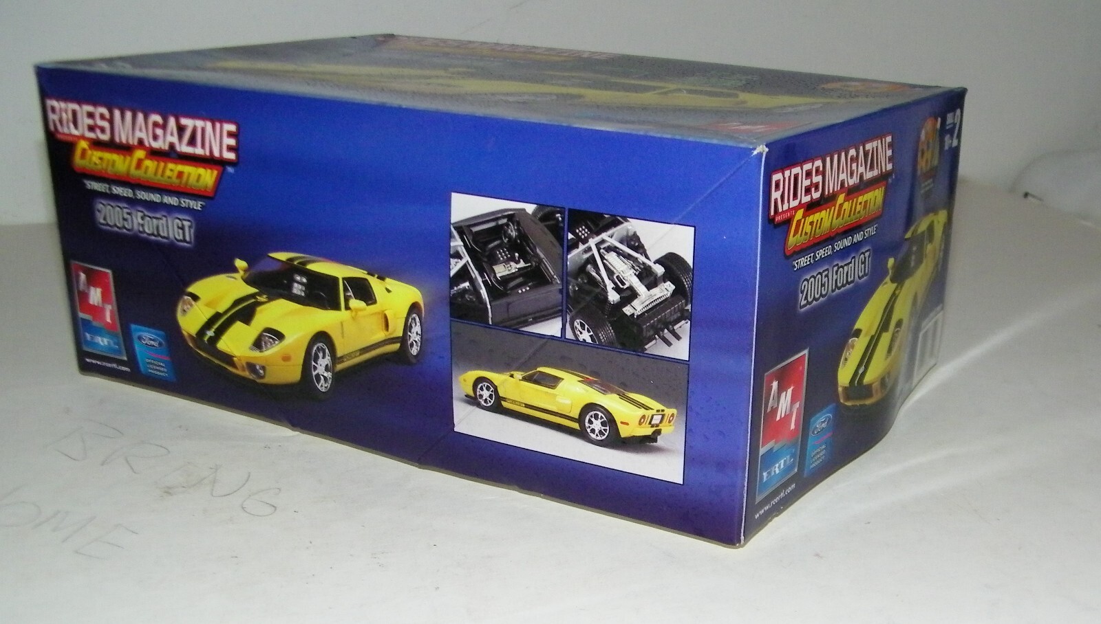 AMT ERTL Rides Magazine Custom Collection 2005 Ford GT 1/25 OPEN BOX ...