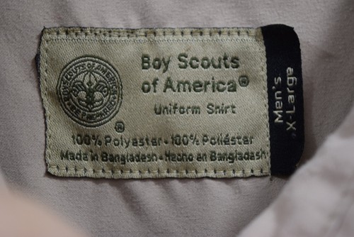 Boy Scout VENTED Men’s XL MICROFIBER Official SOFT Uniform S/S Shirt G382 - Picture 3 of 19
