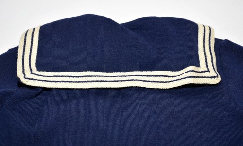 Top de marineros vintage Rowes of Bond Street azul marino y blanco para niñas talla 4 Inglaterra - Imagen 4 de 6