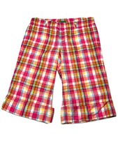 VTG Lilly Pulitzer Women Palm Beach Fit Capri Pants Sz 6 Check Print Cotton