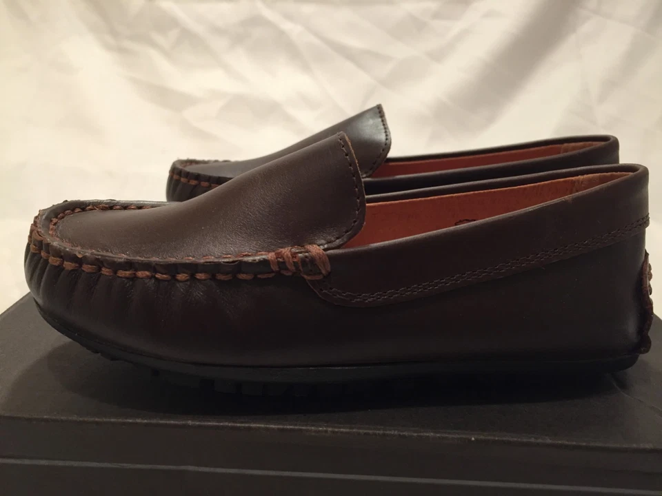 Umi Metro Saul, Zapatos de Cuero Marrón para Niños Mocasines Reino Unido Infantil 7.5 / EU25 Foto 2 de 4
