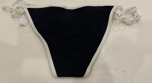 VOLCOM Women's Medium Simply Rib Tie Side Bikini Bottom Swim Surf Beach New - Picture 4 of 6