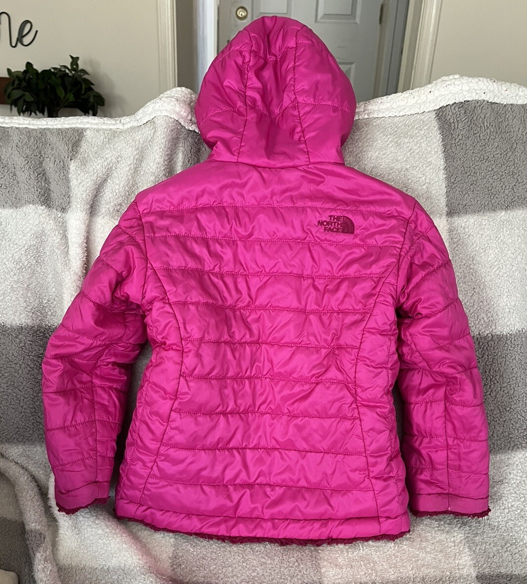Toddler Girls The North Face Reversible Mossbud Jacket Size 4T eBay