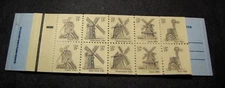 US Booklet Stamp Scott#  BK135   $3.00 Windmills  1980  MNH (see note)  L132