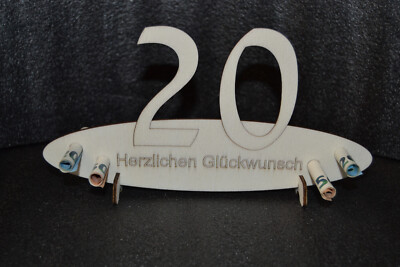 Geldgeschenk aus Holz 20. Geburtstag Geschenk