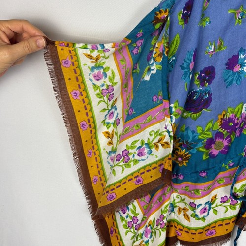 Betsey Johnson Women Crop Kimono Sleeve Top Blouse Jacket Boho Festival 70's Y2K - Picture 4 of 9