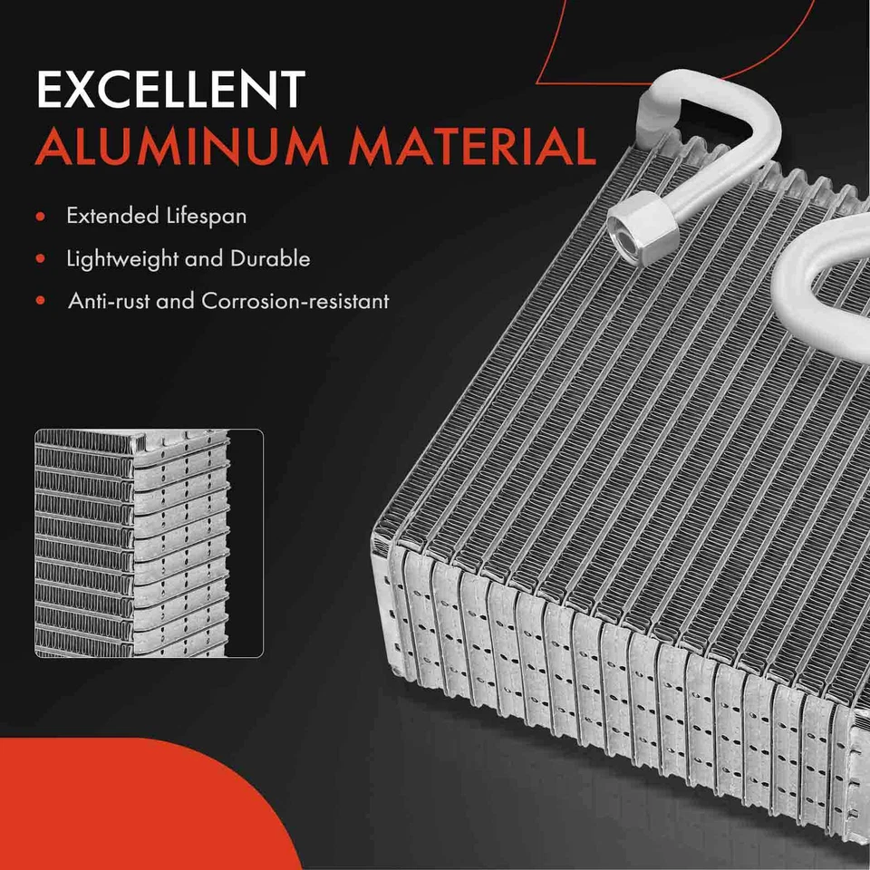 A-Premium Aluminum A/C Evaporator Core Serpentine Front for Toyota Tercel 1991 - Image 3 of 4