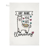 Personalisiert Sie Sind Llamazing Lama Geschirrtuch Liebe Valentinstag Freundin