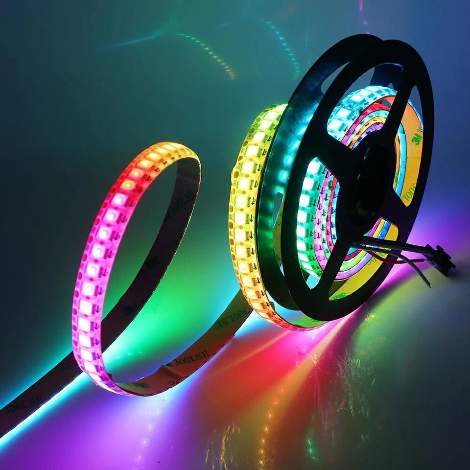 WS2812B LED Strip Individual Addressable Light 144Pixels/m SMD 5050 RGB DC5V - Image 3 of 4