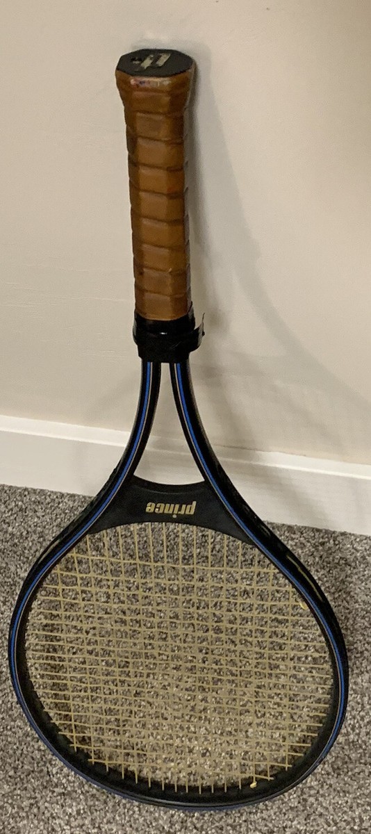 Raquette De Tennis Prince Precision Graphite – Grip 4 1/2, Tête 110, Noir/bleu/or