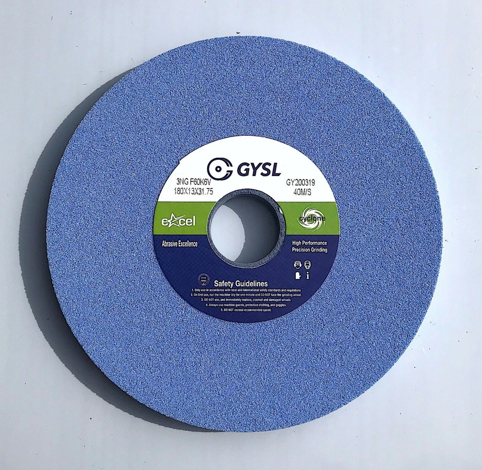 EXCEL CYCLONE 6" Bench Grinding Wheel - 150 x 13 x 31.75mm Ceramic 60 Grit