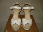 100% AUTHENTIC NEW WOMEN LOUBOUTIN ALMERIA WHITE 120 WEDGE/ESPADRILLE US 9 — photo 7
