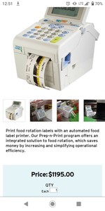 ecolab label printer