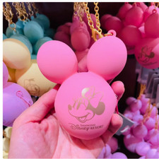 Auténtico Llavero Bolsa Minnie Mouse Orejas Mickey Globo Maravilloso Parques Disney