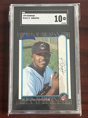 1999 Bowman #344 C.C. Sabathia (RC) GEM MINT SGC 10