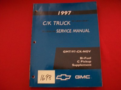 1997 FACTORY GMC/CHEVY C/K TRUCKS SERV. MANUAL SUPP YUKON SIERRA PICKUPS + MORE!