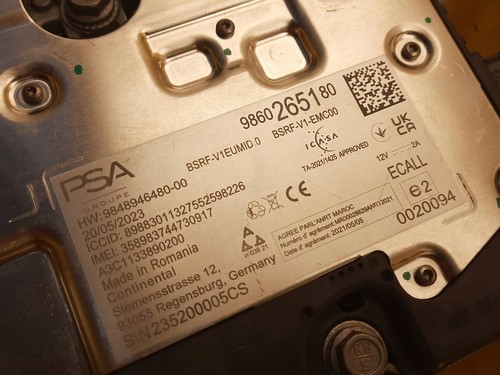 Citroen C5 X 2021- Dachantenne Haifischflosse Antennenmodul GPS Original Teil Ge - Zdjęcie 6 z 6