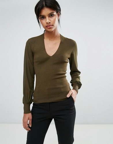 Ted Baker Bryanna Silk Sleeve V-Neck 