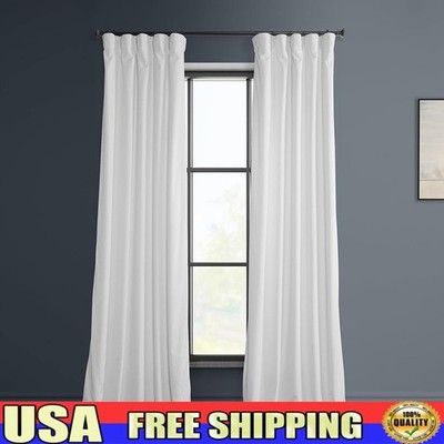 Velvet Room Darkening Curtain Panel Light Blocking Lined Drapery Heavyweight New