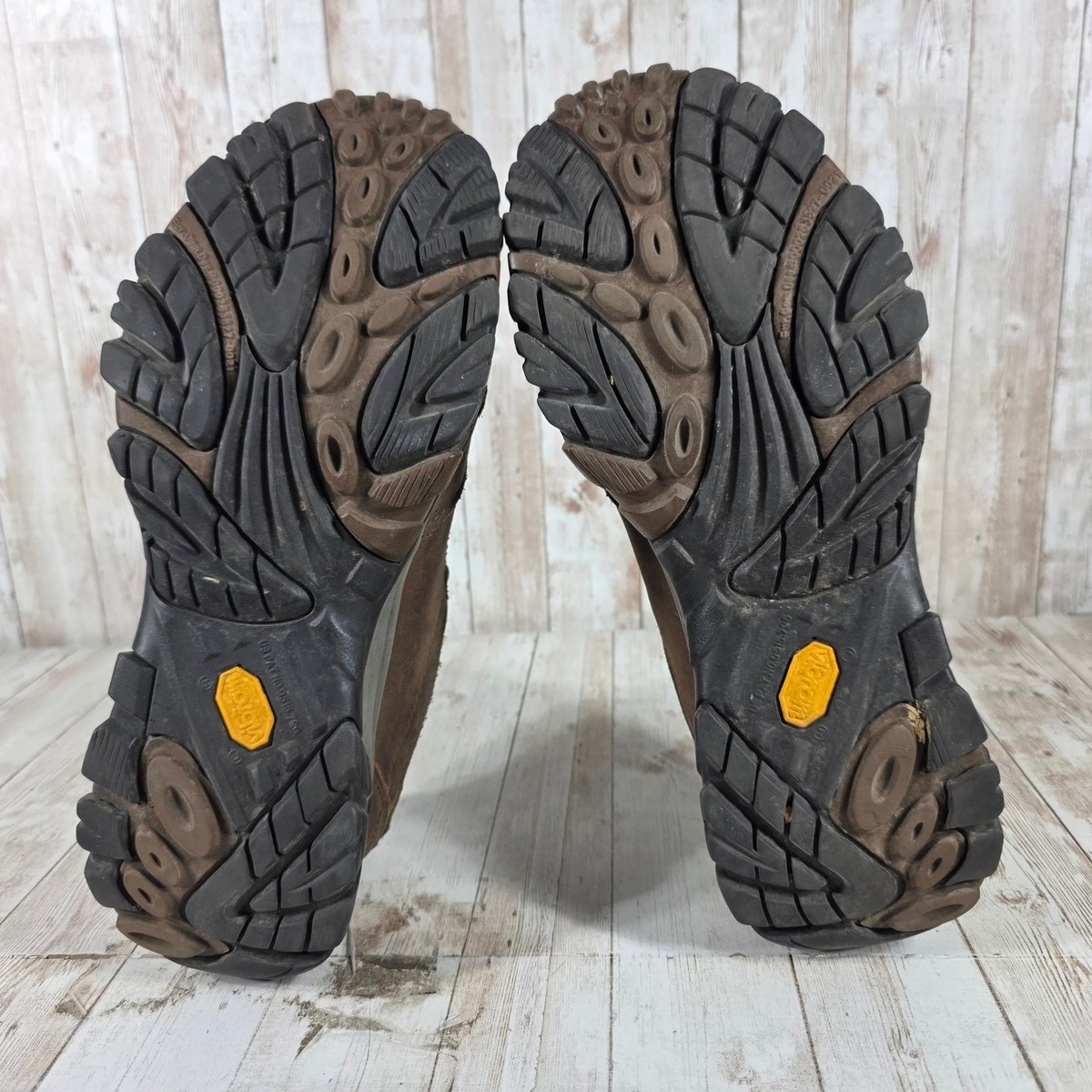 Merrell Moab Adventure Lace WP Men’s 10.5 Brown Leather Vibram Hiking Shoes Merrell Moab Adventure Lace Mens 9.5 Dark Earth Brown  main image 4