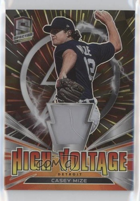 #ad 2021 Panini Spectra High Voltage Jerseys Hyper Prizm 75 Casey Mize #HV CM 0c6 $7.44