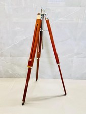 Vintage Stativständer aus Holz | Maritimes Bodendekor | Verstellbar Braun Tri...