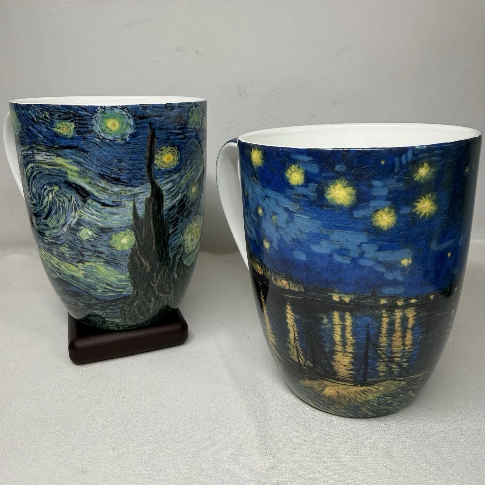 McIntosh Vincent Van Gogh Starry Night Over the Rhone Mugs - Thumbnail 3