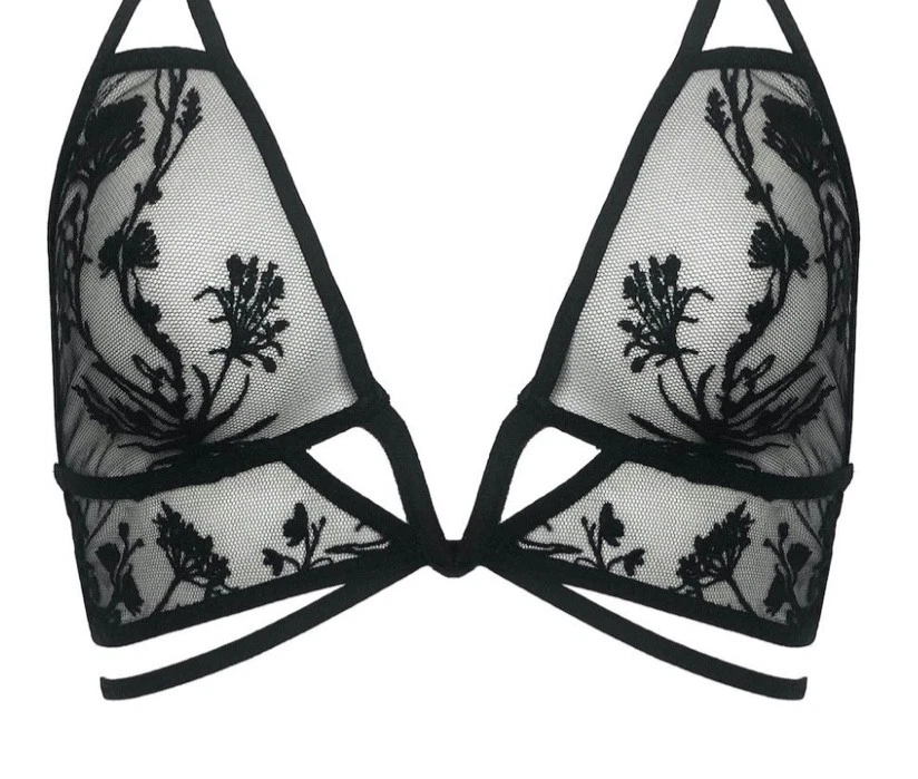 THISTLE AND SPIRE MULBERRY KEYHOLE BRALETTE XS - XL CHOOSE SIZE LACY COMFY BRA - Image 4 of 4