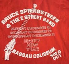 Bruce Springsteen E Street Band T-Shirt XL 1980-81 Nassau coliseum