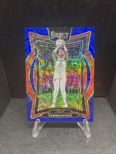 2025 Panini Select WNBA 37 Damiris Dantas Concourse Blue Scope Prizm /199 Fever