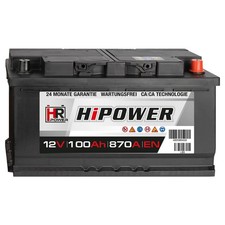 PKW Batterie Autobatterie 12V 100Ah Starterbatterie 600402083