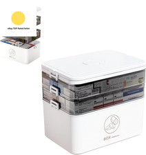 Medicine Storage Box,Large Medication Storage Box with Lid,Household Medical Or