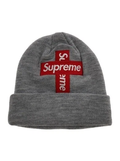Supreme New Era Cross Box Logo Bonnet tricoté bonnet acrylique gratuit Gry Me AEp04