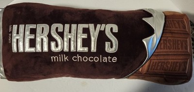 Authentic Hershey Chocolate Bar Plush Pillow With Microwaveable Heat Pouch 22''