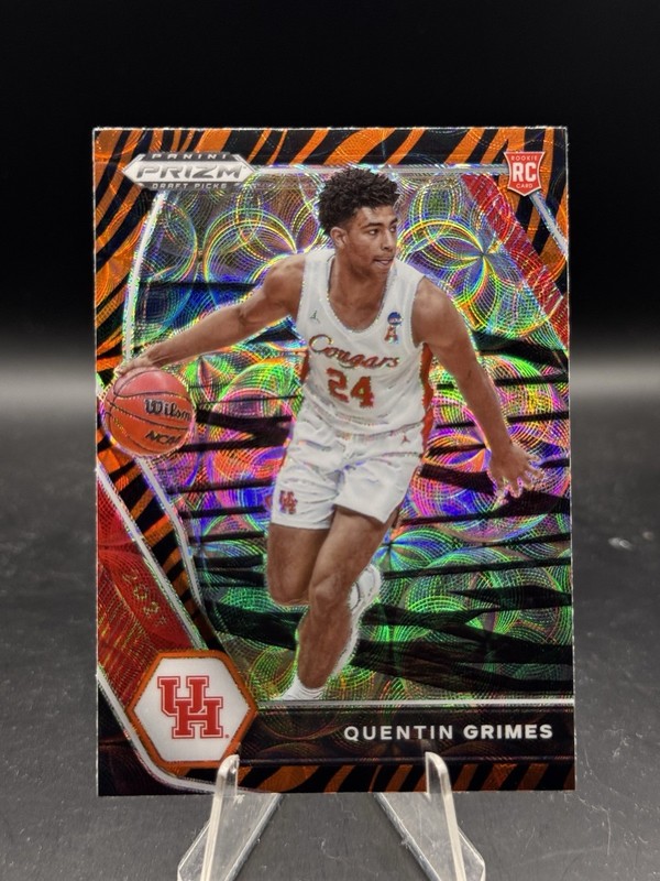2021-22 Panini Prizm Draft Picks Basketball Tiger Choice Rookie Quentin Grimes
