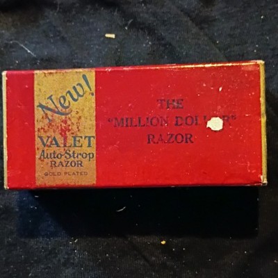 Valet AutoStrop Model C Gold Plated Razor Set w/ Strop, Blades, Box