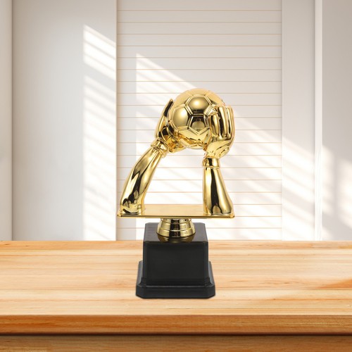 Handschuhe Statue Fußball Pokal mit Sockel Golden Cup Award Pokale - Bild 12 von 12